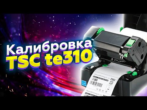 Калибровка термотрансферного принтера этикеток TSC TE310  Настройка печати