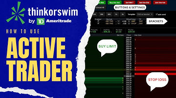 ACTIVE TRADER ThinkorSwim Set up | How To Use The Ladder, Brackets, Buttons, & Quantity | Tutorial