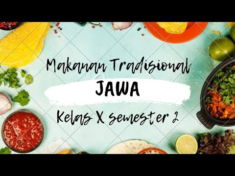 Materi Bahasa Jawa Makanan Tradisional Jawa