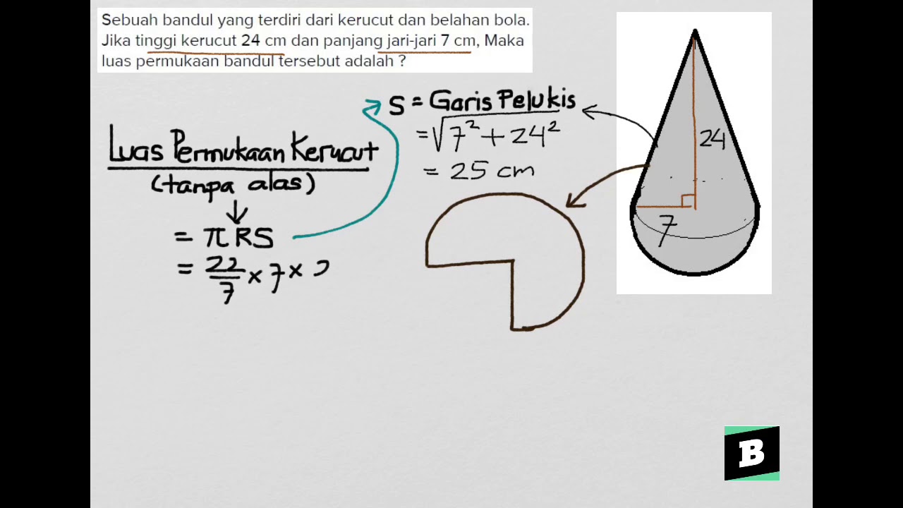 Kumpulan Contoh Soal Contoh Soal Volume Kerucut Brainly