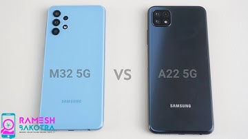 Samsung Galaxy M32 5G vs Galaxy A22 5G Speed Test and Camera Comparison