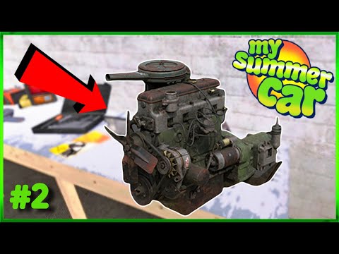 My Summer Car - Episode 2 - Getting started + Chassis build tutorial +  Engine Start! 