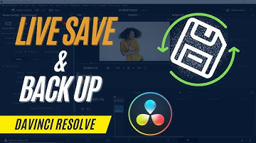 Enable Live Save (AutoSave) in DaVinci Resolve | Project Backup & Restore Backup