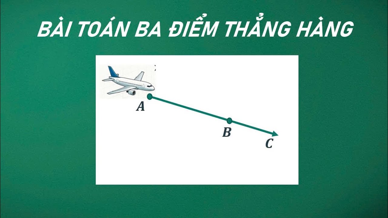 Bài số 13: Cách giải toán thực tế Vecto Lớp 12 - Bài toán ba điểm thẳng hàng - Dạng 2