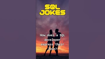 How do SQL developers express their love? #shorts