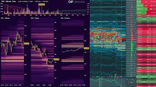 HD Bitcoin Live BookMap + Liquidation HeatMap + KingFisher #bookmap #hyblock #liquidations #bitcoin