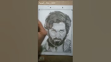 Pushpa drawing || allu arjun || #shorts