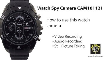 Spy Watch Camera and DVR How to use this hidden camera watch - from SpySite.com