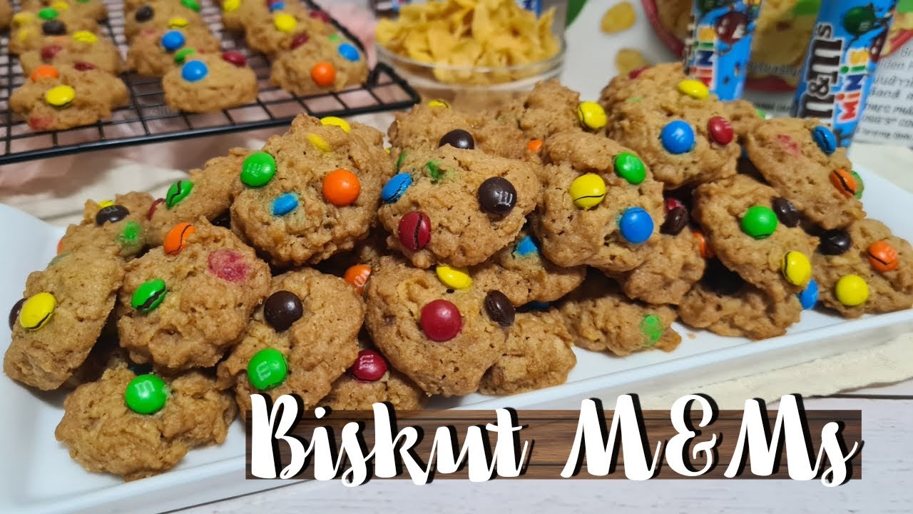 crunchy-m-ms-cookies-biskut-m-ms-rangup-resepi-mudah-dan-sedap