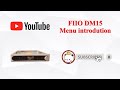 FIIO DM15 R2R Menu introduction