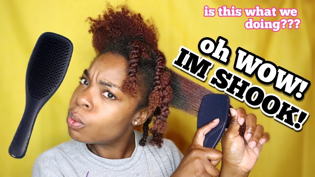 I Finally Tried The Tangle Teezer On My Type 4 Natural Hair