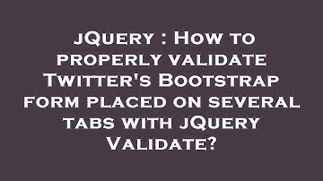 jQuery : How to properly validate Twitter