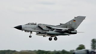 Fighter Jets arrival Compilation Tornado Typhoon F-18 and F-16 at RAF Fairford RIAT 2019 AirShow