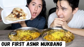 INDIAN FOOD 먹방 COUPLE MUKBANG ASMR ‍️‍️ | Indian food feast with my Girlfriend ️ | BetoEats