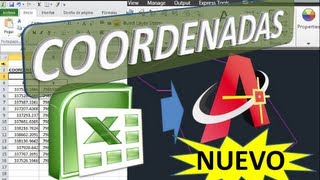Pasar Coordenadas de Excel a AutoCAD  (Otro Método)