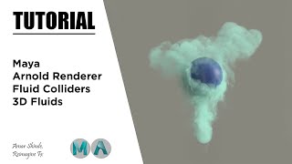 Working With Colliders For 3D Fluids | Maya | Arnold Renderer | Tutorial