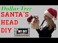 DOLLAR TREE SANTA&#39;S HEAD DIY | SANTA CLAUS DIY | CHRISTMAS CRAFT IDEAS | FOAM HEAD | WHIMSICAL!