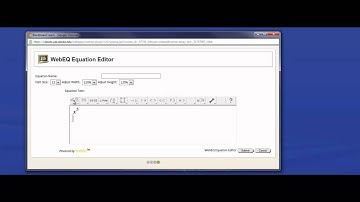 Using the Equation Editor in Blackboard 9.1