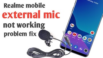 Realme phone external mic not working problem fix