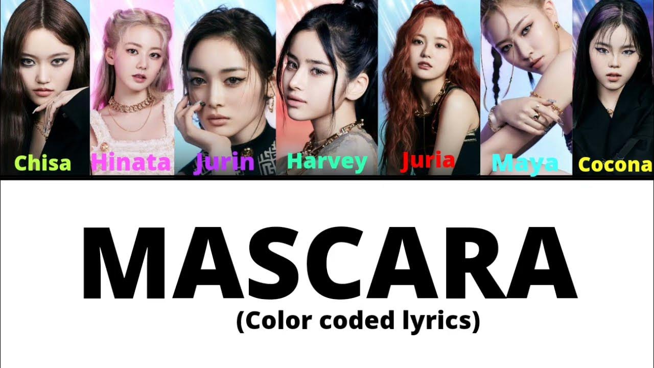 xg_official MASCARA Color coded lyrics YouTube