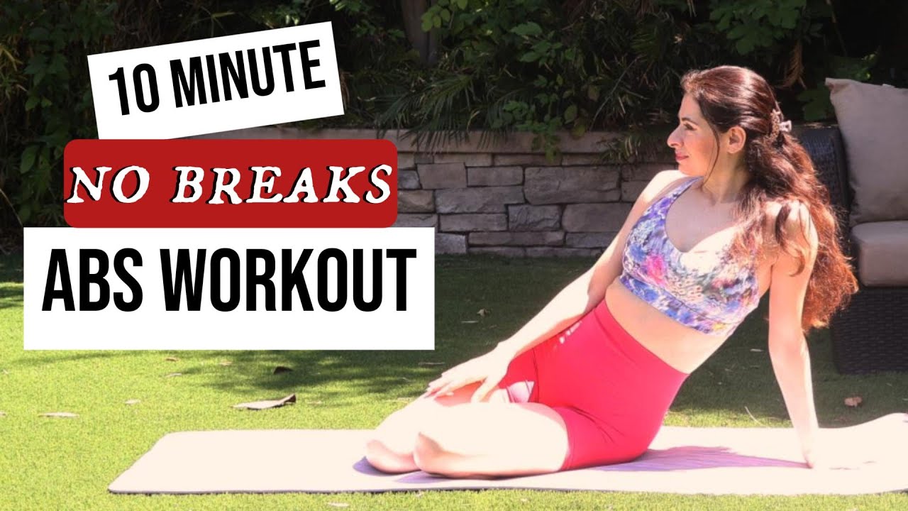 10 MIN ABS WORKOUT // No Equipment // No Breaks // Small Waist ...