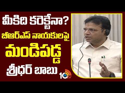 మీకిది కరెక్టేనా? బీఆర్ఎస్ నాయకులపై మండిపడ్డ శ్రీధర్ బాబు | Sridhar Babu Fires on BRS Party | 10TV - 10TVNEWSTELUGU