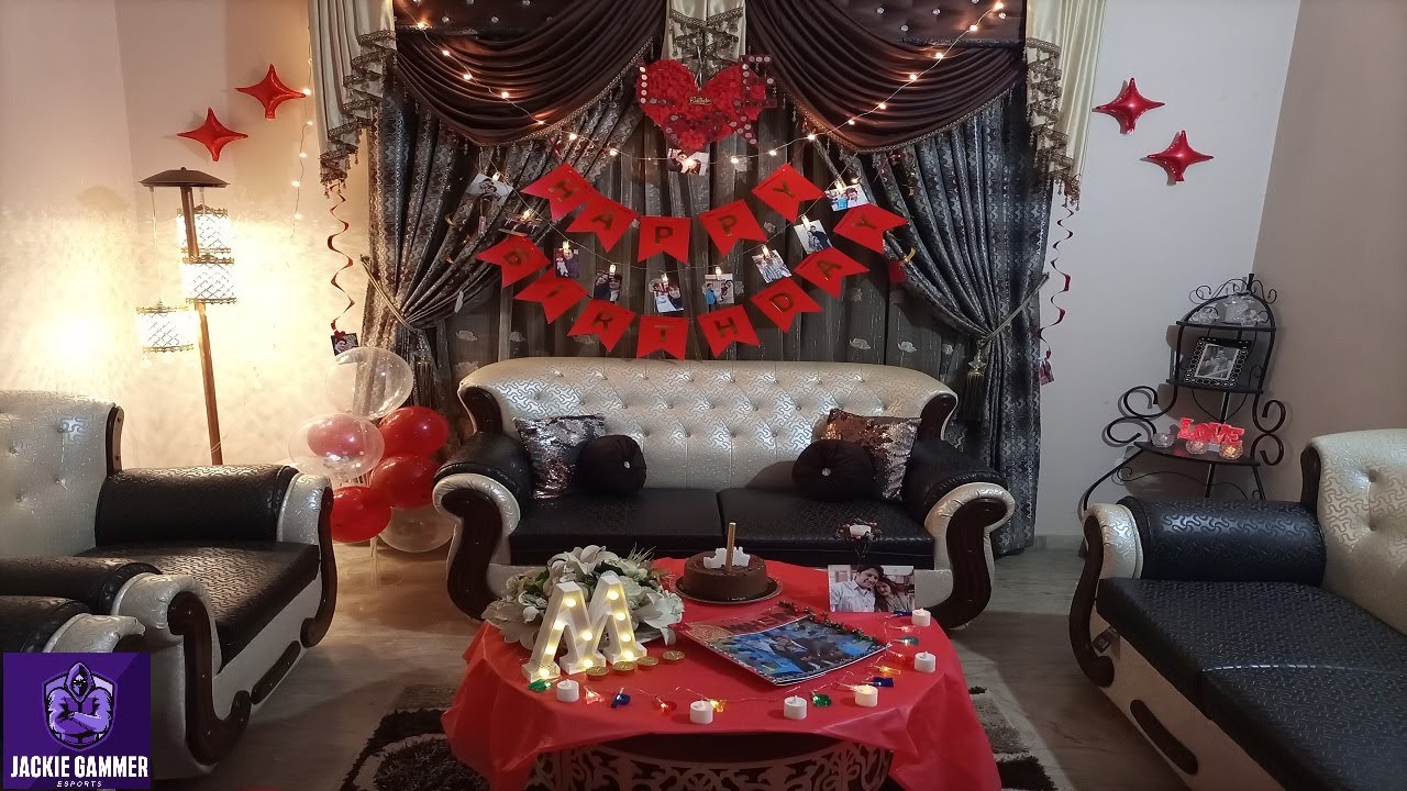 Birthday Decoration Birthday Red Theme Birthday Decoration Ideas YouTube