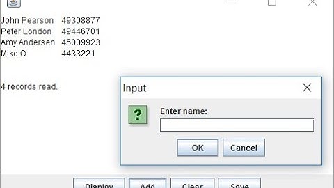 Java - ArrayList - StaffPhoneGUI - Part 2 - Add, Clear, Save to File