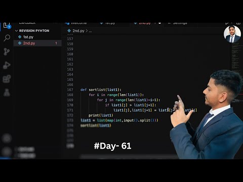 Python program to sort a list (ascending and descending) #100daysofcode #education #programming