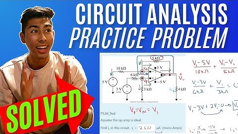 Intro to Circuit Analysis | Ch.5 (Op Amps) Operational amplifiers | Q.4: Assume the op amp is ideal