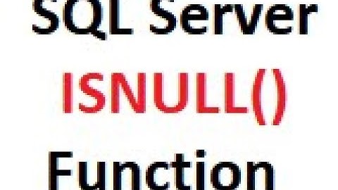 ISNULL in HINDI | Explaining ISNULL Built-In Function | SQL SERVER