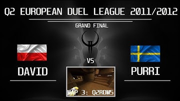 QUAKE 2 |  EDL #10 GRAND FINAL | David vs PURRI - 3rd map q2rdm5