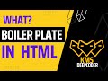 what is HTML boiler plate and how it works Wedevelopment tutorial #3 in Urdu/Hindi