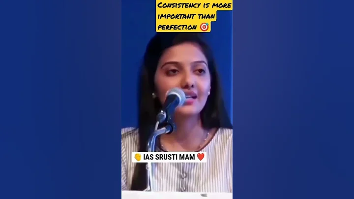consistency is first and last thing 🔥 #ias srushti jayant Deshmukh ma'am 🇮🇳 #upsc 🇮🇳 #shorts ❤️.