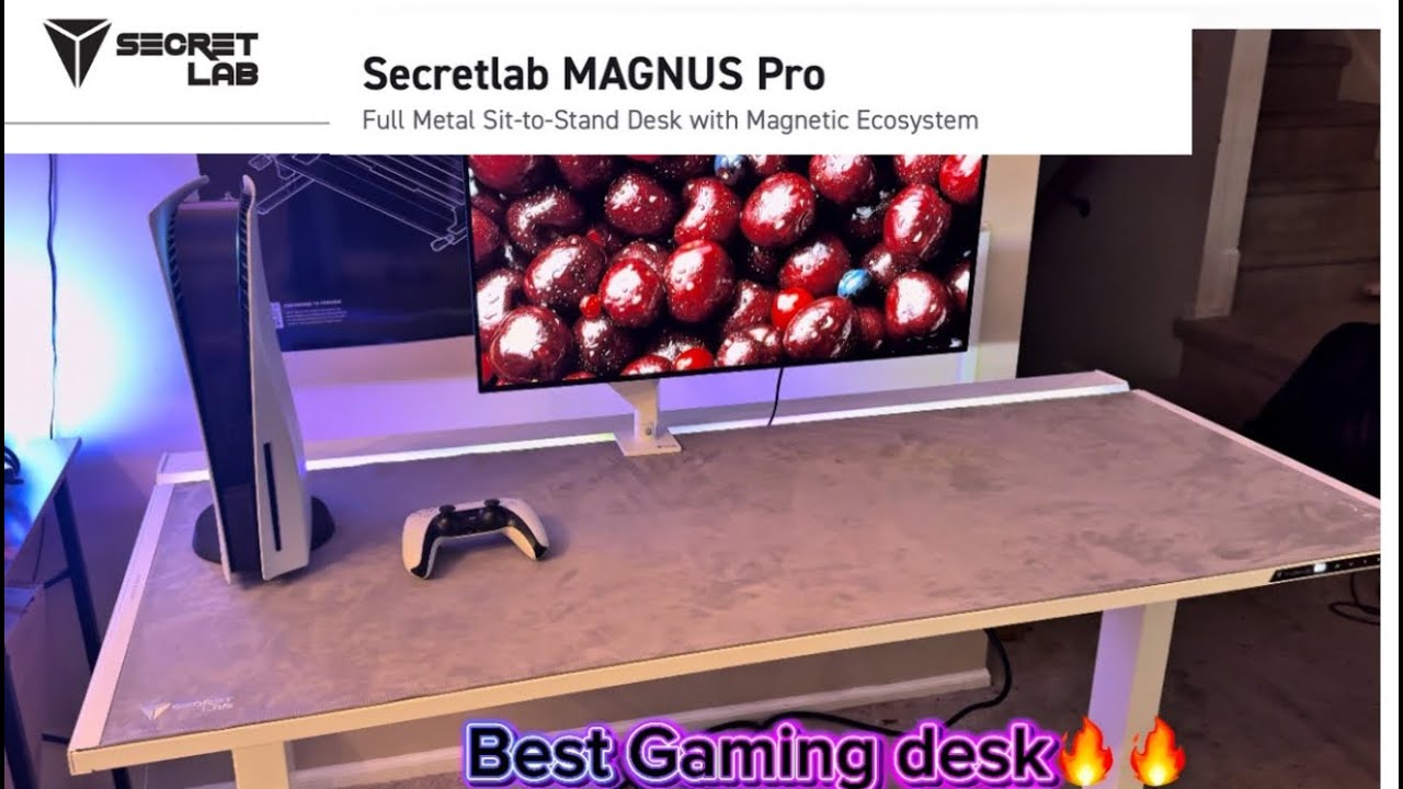 Secretlab Magnus Pro White Desk Unboxing & Setup | Best Gaming & Work Desk 2025| KingJamespluggedin