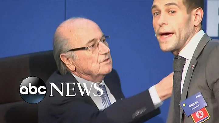 Security Reacts Quickly as FIFA's Sepp Blatter App...