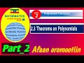 Herrega Kutaa 10ffaa Boqonnaa 2 Grade 10 Math Unit 2 Theorems On Polynomials Grade 10 Mathematics Herrega Kutaa 10ffaa Boqonnaa 2 Grade 10 Math Unit 2 Theorems On Polynomials Grade 10 Mathematics