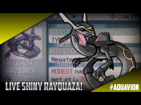 Live Shiny Rayquaza After Only 296 Soft Resets! (Pokémon Sapphire) 