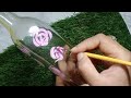 Easy painting idea on glass bottle /reuse bottle painting 💡 @creativehandsarts #painting