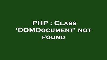 PHP : Class 