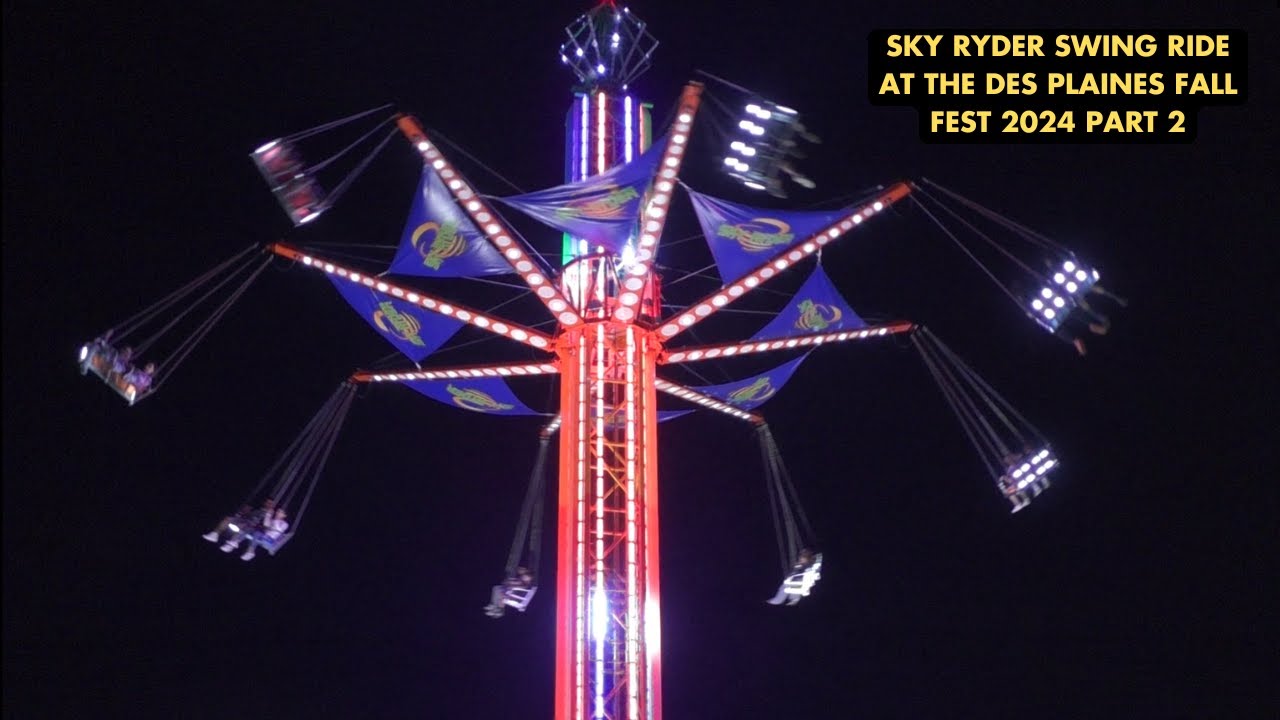 Swing Ride Fall Sky Ryder Swing Ride At The Des Plaines Fall Fest 2024 Part 2 - YouTube