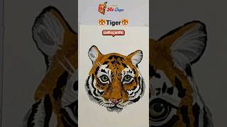 Tiger  | Poster Colour #artcrique #shorts #youtubeshorts