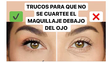 ¿Qué maquillaje disimula las arrugas de debajo de los ojos?