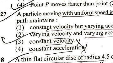 A particle moving with uniform speed in a circular path maintains #neet2024 #neetphysics
