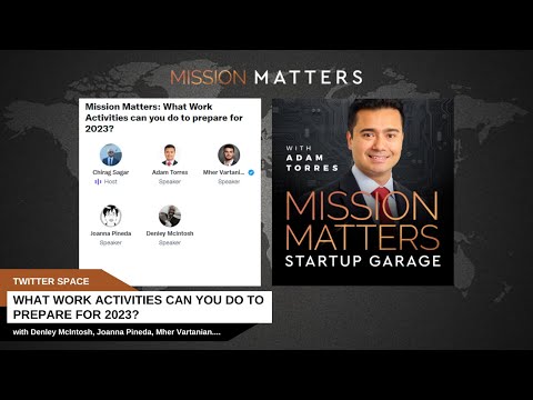 Mission Matters: What Work Activities can you do to prepare for 2023?