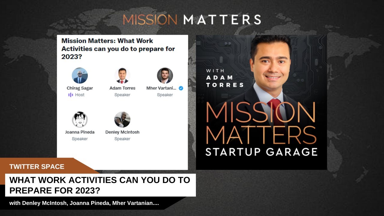 Mission Matters: What Work Activities can you do to prepare for 2023?