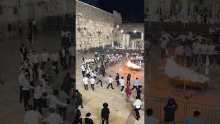 Lag B&#39;Omer celebrations at the Western Wall Jerusalem Israel 2024