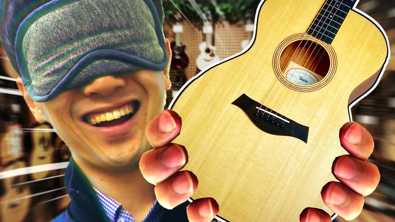 目隠しでギターをレビューする楽器店員 【Taylor LTD EG Academy 12e