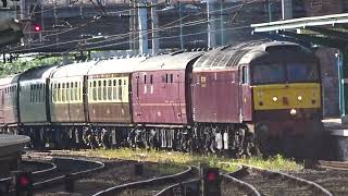 The x2 Class 47 WCRC Nos.47832+47804 with “The WCRC Private Charter” was arrived at Carlisle.