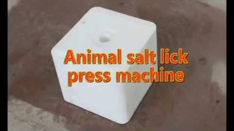 salt block press line manufacturer | animal mineral licking salt block forming hydraulic press